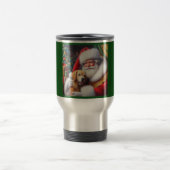 Mug De Voyage Noël Père Noël avec Chiens 3 (Centre)