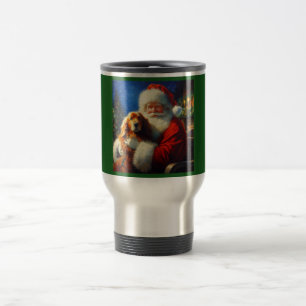 Mug De Voyage Noël Père Noël avec Chiens 4