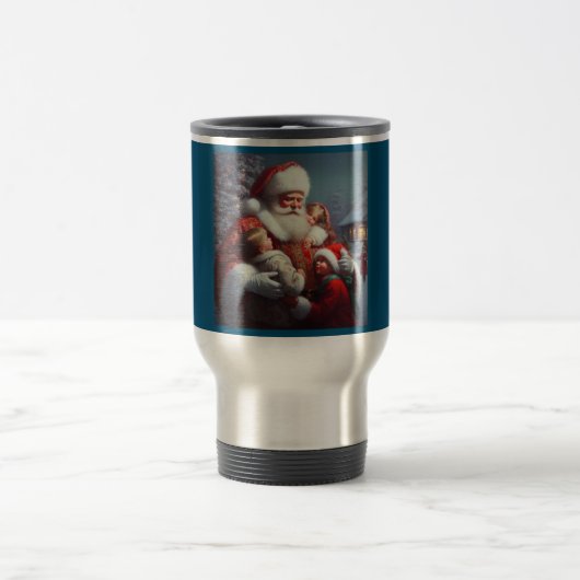Mug De Voyage Noël Père Noël avec enfants 4 (Centre)