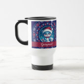 Mug De Voyage Noël personnalisé Kawaii Ours Dot Mandala (Gauche)