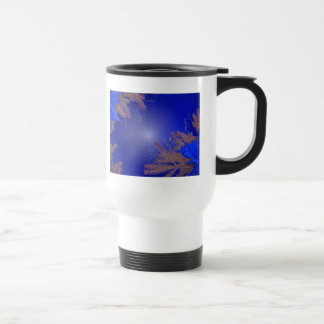 Mug De Voyage Noël Poinsettia Bleue V