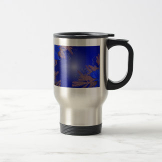 Mug De Voyage Noël Poinsettia Bleue V