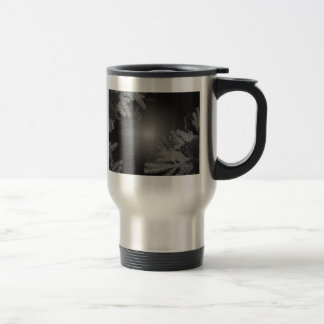 Mug De Voyage Noël Poinsettia Noir Et Gris V
