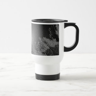Mug De Voyage Noël Poinsettia Noir Et Gris V