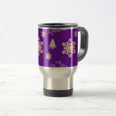 Mug De Voyage Noël pourpre (Devant droit)
