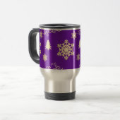 Mug De Voyage Noël pourpre (Devant gauche)