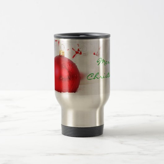 Mug De Voyage Noël Rouge et blanc Joyeux Noël I (Centre)