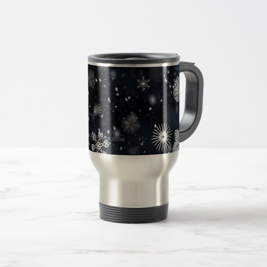 Mug De Voyage Noël SlipperyJoe de différentes tailles (Devant droit)