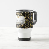 Mug De Voyage Noir divin d'or de 311 Ciao Bella (Devant droit)