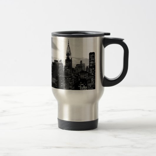Mug De Voyage Noir et blanc New York (Droit)