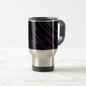 Mug De Voyage Noir marbré violet (Devant droit)