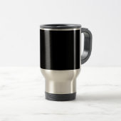 Mug De Voyage Noir-noir, simplement élégant (Devant droit)