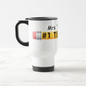 Mug De Voyage Nom de coutume de professeur de KRW #1 (Gauche)