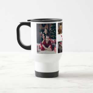 Mug De Voyage Nom de famille Lettrage 6 photo Collage vacances