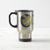 Mug De Voyage Nom et numéro de l'équipe de volley-ball (Gauche)