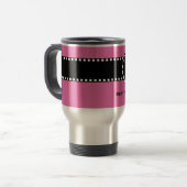 Mug De Voyage Nom fait sur commande V02 du meilleur monogramme (Devant gauche)