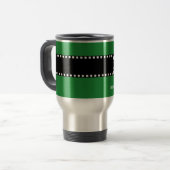 Mug De Voyage Nom fait sur commande V06 du meilleur monogramme (Devant gauche)