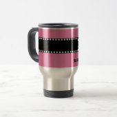 Mug De Voyage Nom fait sur commande V2 de monogramme d'ASSISTANT (Devant gauche)