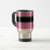 Mug De Voyage Nom fait sur commande V4 du meilleur monogramme de (Devant gauche)