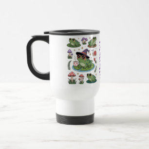 Mug De Voyage Nom personnalisé ambiance champignons grenouilles