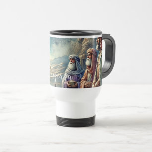 Mug De Voyage Nom personnalisé Aquarelle Vintage Trois hommes sa
