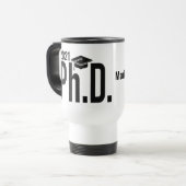 Mug De Voyage Nom personnalisé et doctorat de l'année (Devant gauche)