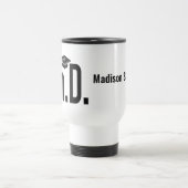 Mug De Voyage Nom personnalisé et doctorat de l'année (Centre)