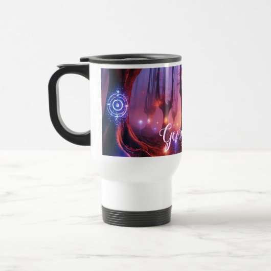 Mug De Voyage Nom personnalisé Forêt de Whimsigoth enchantée aut (Gauche)