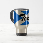 Mug De Voyage Nom personnalisé Scottish Flag mugcn (Devant gauche)