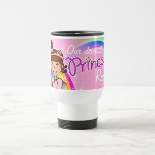 Mug De Voyage Nom princesse filles arc-en-ciel rose voyage muett