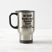 Mug De Voyage Nom, Worlds Best Baseball Coach - Légendes (Gauche)