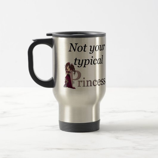 Mug De Voyage Non votre princesse typique Travel Mug… Style de (Gauche)
