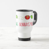 Mug De Voyage Nonna Mozzarella Tomato Basil Italienne grand-mère (Devant droit)