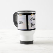 Mug De Voyage Notes d'amour pour le papa (Devant gauche)