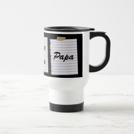 Mug De Voyage Notes d'amour pour le papa (Droite)