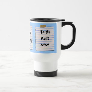 Mug De Voyage Notes d'amour pour ma tante