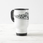 Mug De Voyage Notes de musique (Devant gauche)