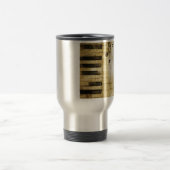 Mug De Voyage Notes de musique de piano (Centre)
