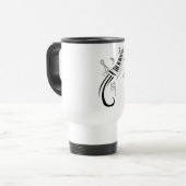Mug De Voyage Notes de piano et de musique (Devant gauche)