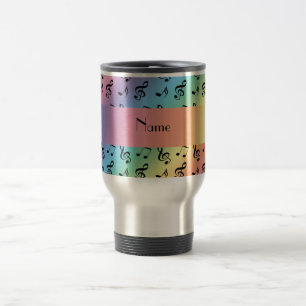 Mug De Voyage Notes nommées personnalisées de musique