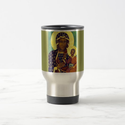 Mug De Voyage Notre Dame Black Madonna Pologne Icon (Centre)