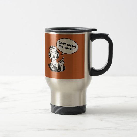 Mug De Voyage N'oubliez pas le lard ! Conception de lard (Droit)