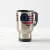 Mug De Voyage Nous Le Peuple Le Coeur Du Drapeau Américain (Devant droit)
