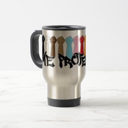 Mug De Voyage Nous nous protégeons (Devant gauche)