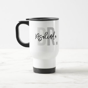 Mug De Voyage Nouveau Docteur à la mode PhD Nom personnalisé App