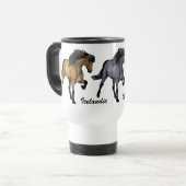Mug De Voyage Nouvelle Vogue Cheval Islandais (Devant gauche)