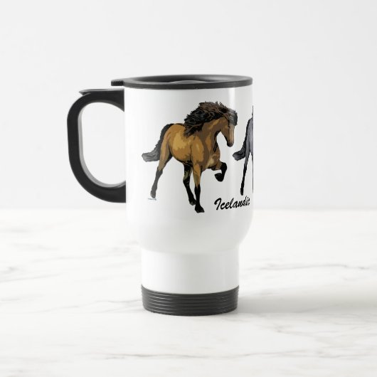 Mug De Voyage Nouvelle Vogue Cheval Islandais (Gauche)