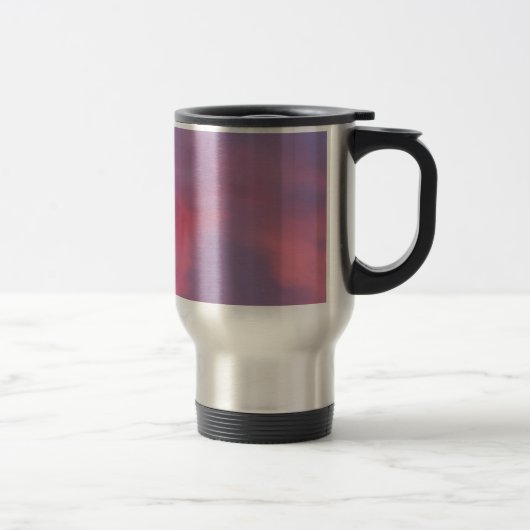 Mug De Voyage Nuages roses bleus (Droit)