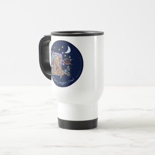 Mug De Voyage Nuit, Hibou (Devant gauche)