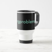 Mug De Voyage #nursingissues noir & aqua (Devant droit)